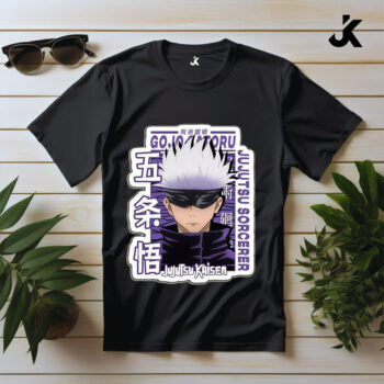Gojo front face - Cotton Anime T-shirt