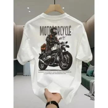 Motorcycle Maniac - Drop Shoulder | Oversized | Cotton T-shirt