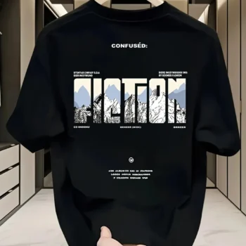 Confused Fiction | Drop Shoulder | Oversized | Cotton T-shirt