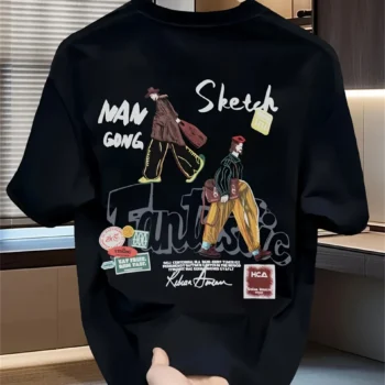 Nan Gong Sketch - Drop Shoulder | Oversized | Cotton T-shirt
