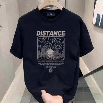 Distance - Drop Shoulder | Oversized | Cotton T-shirt