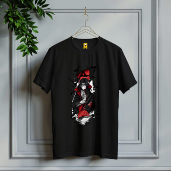 Itachi Black - Cotton Anime T-shirt