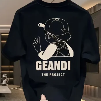 Geandi The Project | Drop Shoulder | Oversized | Cotton T-shirt