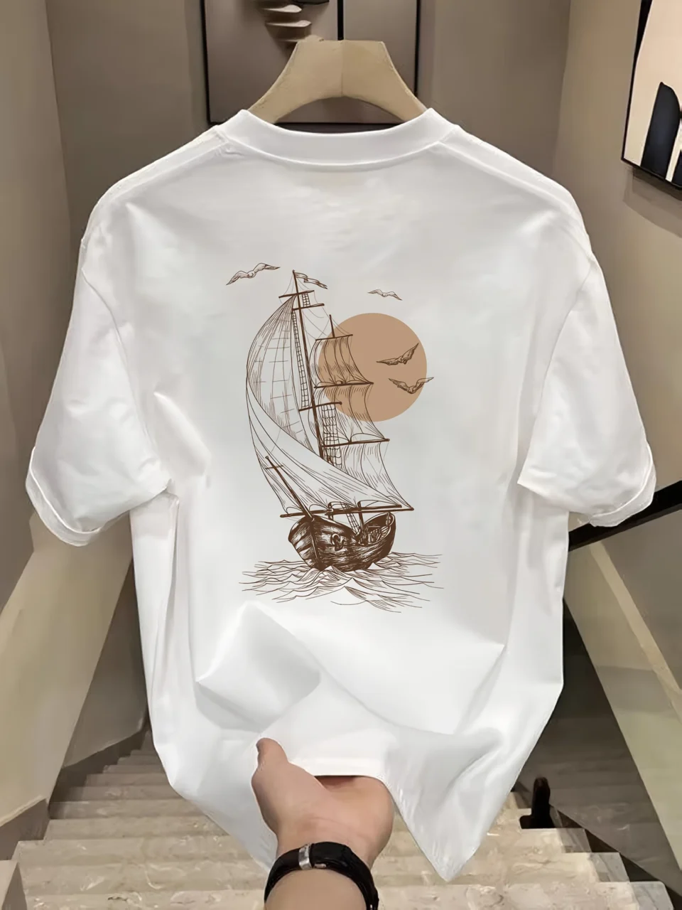 Butterfy Boat | Drop Shoulder | Oversized | Cotton T-shirt