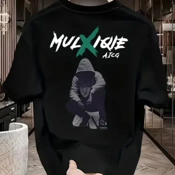 Mulxiqie Aica | Drop Shoulder | Oversized | Cotton T-shirt
