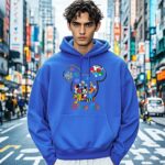 Men’s Mickey and Family Trip Graphic Hoodie – Classic Fit | Premium Winter Wear