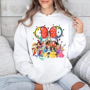 Women’s Princess Graphic Hoodie – Classic Fit | Stylish Winter Wear